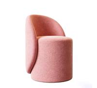 Tabouret de coiffeuse rond en velours synthétique pivotant à 360° avec | Tabouret rond pivotant avec dossier haut et coussin épais, idéal pour chambre à coucher, coiffeuse ou salon confortable