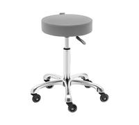 Tabouret de coiffure - 530-710 mm - 150 kg - Gris foncé | physa