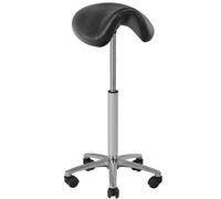Tabouret de coiffure et d'esthétique 001B noir haut
