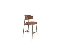Tabouret de comptoir en tissu terra Claes