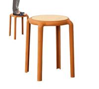 Tabouret de cuisine, tabourets de barre, tabourets gigognes dos nu, sièges ronds empilables pour salle à manger, salle de classe, tabourets gigognes portables, tabourets gigognes portables, barr PP