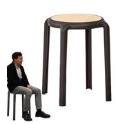 Tabouret de cuisine, tabourets de barre, tabourets gigognes dos nu, sièges ronds empilables pour salle à manger, salle de classe, tabourets gigognes portables, tabourets gigognes portables, barr PP