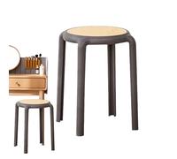 Tabouret de cuisine, tabourets de barre, tabourets gigognes dos nu, sièges ronds empilables pour salle à manger, salle de classe, tabourets gigognes portables, tabourets gigognes portables, barr PP