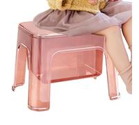 Tabouret de douche - Banc de salle de bain portable avec rangement, idéal pour les personnes âgées, cuisine, table de chevet et coin de coiffeuse - Solution peu encombrante pour un usage domestique