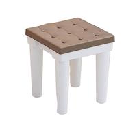 Tabouret de douche carré antidérapant en plastique robuste pour salle de bain et salon, profil bas (27 x 27 x 30 cm), idéal pour un usage domestique et sécurisé
