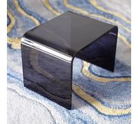 Tabouret de douche en acrylique - Chaise dos nu imperméable pour salle de bain ou chambre à coucher Banc de douche moderne transparent