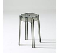 Tabouret de douche en acrylique - Tabouret d'assise en plastique robuste, imperméable et transparent pour salle de bain, cuisine, chambre à coucher - Design empilable pour la maison et le bureau