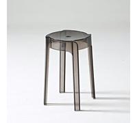 Tabouret de douche en acrylique transparent - Chaise empilable imperméable pour salle de bain, cuisine, chambre à coucher - Design robuste pour la maison, le bureau et la salle