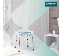 Tabouret de douche et de bain Noah Réglable en hauteur, charge maximale 136 kg