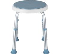 Tabouret de douche Fiqops Tabouret de bain Hauteur réglable Chaise de douche jusqu'à 136kg Siège de bain pivotant à 360° Rond