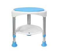 Tabouret de douche - HENGMEI - Modèle B - Hauteur réglable - Antidérapant - Rotatif 360°