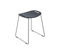Tabouret de douche Hewi 950.51.30092 gris anthracite, avec poignées intégrées