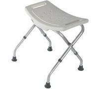 Tabouret de douche, Identités 812031, Chaise de douche, courbé pliant blanc, pliable pour le ranger et le transporter facilement G