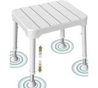 Tabouret de Douche léger, capacité de Charge 160 kg, antidérapant, Portable, pour Personnes âgées, Blanc