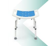Tabouret de Douche Noé - Réglable en Hauteur - Siège - Bain - Antidérapant