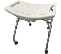 Tabouret de douche | Tabouret de douche réglable en hauteur 47-51 cm | Pliable et peu encombrant | Siège de douche antidérapant | Tabouret de bain pour seniors | Montage sans outil | Aide à la douche