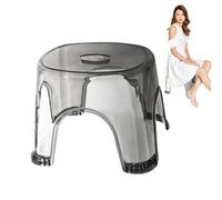 Tabouret de douche transparent | Tabouret transparent imperméable et antidérapant - Transparent pour salle de bain, chevet, petits espaces de douche, banc d'angle, siège, baignoire