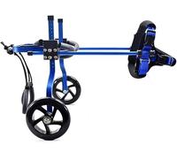 Tabouret De Douche Wrrac Alliage D’Aluminium Double Roue Fauteuil Roulant pour Animaux De Compagnie Chien Handicapé Voiture De Marche Assistée Voiture De Réadaptation De La Pat, XXS
