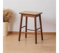 Tabouret de Dressing en rotin résine, Tabouret d'appoint Multifonctionnel, Piano Maquillage Moderne et Repose-Pieds(Brown)