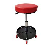 Tabouret De Garage Roulant, Rond, MéCanique, RéGlable, Polyvalent, Pneumatique, SièGe Rampant