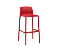 Tabouret de Jardin 4 Pieds Empilable Sans Accoudoirs Nardi Faro Mini 40347.07.000 Rosso
