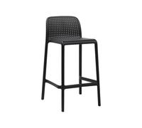 Tabouret de Jardin 4 Pieds Empilable Sans Accoudoirs Nardi Lido Mini 40345.02.000 Antracite