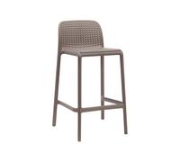 Tabouret de Jardin 4 Pieds Empilable Sans Accoudoirs Nardi Lido Mini 40345.10.000 Tortora