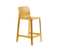 Tabouret de Jardin 4 Pieds Empilable Sans Accoudoirs Nardi Net Stool Mini 40356.56.000 Senape