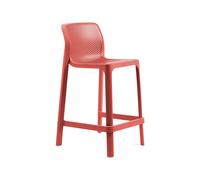Tabouret de Jardin 4 Pieds Empilable Sans Accoudoirs Nardi Net Stool Mini 40356.75.000 Corallo
