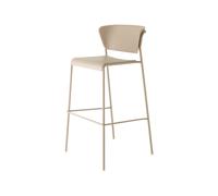 Tabouret de Jardin 4 Pieds Empilable Sans Accoudoirs Scab Lisa Technopolymère 2867 VT 15 Gris tourterelle