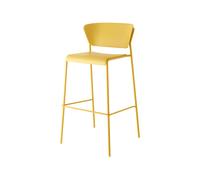 Tabouret de Jardin 4 Pieds Empilable Sans Accoudoirs Scab Lisa Technopolymère 2867 VY 22 Moutarde