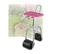 Tabouret de jardin à roulettes réglable avec roues lourdes, supporte 150 kg pour des tâches de jardinage et d'agriculture confortables