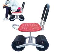 Tabouret de jardin à roulettes - Siège roulant, chaise réglable en hauteur, banc de jardinage rotatif | Poignée de direction Support extérieur pour les personnes âgées plantation élagage récolte coupe