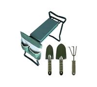 Tabouret de jardin avec outils