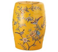 Tabouret de Jardin décoratif en céramique Florale, Pouf en Porcelaine émaillée, Table d'appoint Ronde Vintage, Table Basse d'intérieur et d'extérieur, Table d'appoint Polyvalente pour Plantes de salo