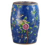 Tabouret de Jardin décoratif en céramique Florale, Pouf en Porcelaine émaillée, Table d'appoint Ronde Vintage, Table Basse d'intérieur et d'extérieur, Table d'appoint Polyvalente pour Plantes de salo