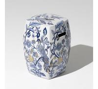 Tabouret de Jardin Décoratif en Céramique - Table D'appoint en Porcelaine Émaillée Bleue et Blanche, Chinoise, Asiatique, Ancienne, for Patio, Pelouse, Maison