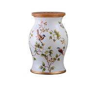 Tabouret de jardin décoratif en céramique, tabouret tambour émaillé peint à la main, tabouret tambour de style chinois, fabrication raffinée, pour salon, chambre à coucher, balcon, t D 28.5x28.5x48cm