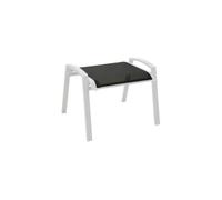 Tabouret de jardin empilable aluminium et toile - Élégance