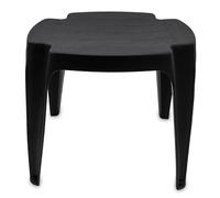 Tabouret de jardin en plastique 38 x 38 cm - Anthracite - Table d'appoint de jardin carrée - Table de rangement, table de balcon, repose-pieds - Tabouret de camping - Tabouret à fleurs