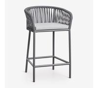 Tabouret De Jardin Haut Arhiza Gris Graphite ¿65 Cm Gris