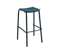 Tabouret de jardin haut empilable Perfect - bleu 50 x 79 x 46 cm