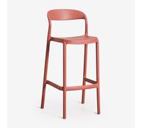 Tabouret De Jardin Haut Empilable En Polypropylène Brenza Terracota ¿75 Cm Multicolore