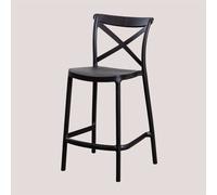 Tabouret De Jardin Haut Empilable Otax Noir ¿65 Cm Noir