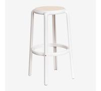 Tabouret De Jardin Haut En Polypropylène Omara Blanc Gardenia ¿75 Cm Blanc