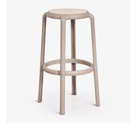 Tabouret De Jardin Haut En Polypropylène Omara Moka Brown ¿75 Cm