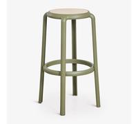 Tabouret De Jardin Haut En Polypropylène Omara Vert Olive Intense ¿75 Cm
