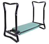 Tabouret De Jardin Pliable Agenouilloir De Jardin Si?Ge Jardinage Avec Coussin Acier Eva Noir Vert