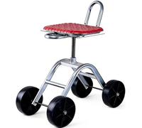 Tabouret de Jardin Roulant, SièGe de Jardin Pliable, GenouillèRe de Jardin Mobile pour Les Travaux des Champs et Le Jardinage des Personnes âGéEs(silunC1-2)