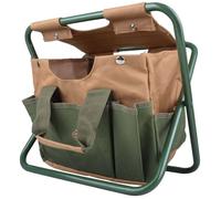 Esschert Tabouret Pliable en Plastique Rond Contempo Métal Large